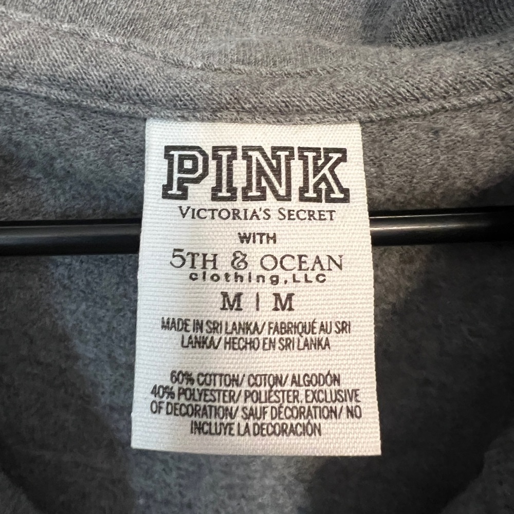 PINK size Medium Yankees Quarter Zip Pullover - Picture 2 of 3